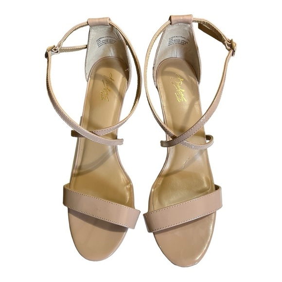 Thalia Sodi Women’s Darria Strappy Stiletto Heels Sandals with Buckle Nude S 12 - Picture 1 of 11
